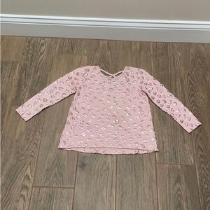 🧡 girl’s pink leopard print top